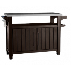 MESA DE BARBACAO DE RESINA PARA EXTERIOR