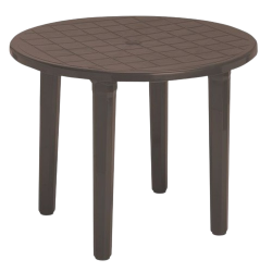 MESA DE JARDÍN REDONDA 90CM - WENGUE