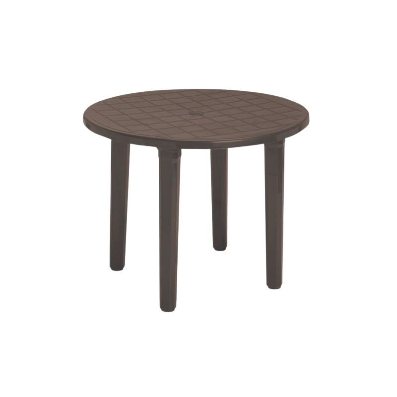 MESA DE JARDÍN REDONDA 90CM - WENGUE