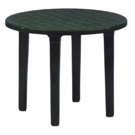 MESA DE JARDÍN REDONDA 90CM - VERDE