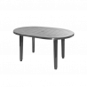 MESA DE JARDÍN OVALADA 130x90CM - ANTRACITA