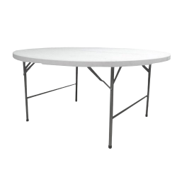 MESA REDONDA DOBLE EXTERIOR - PLEGABLE
