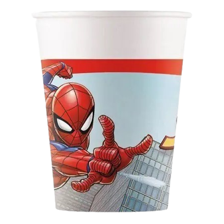 VASO DE PAPEL SPIDERMAN - 6 UDS