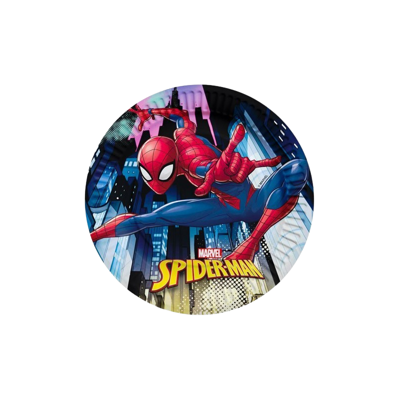 PLATO DE PAPEL SPIDERMAN 6 UDS