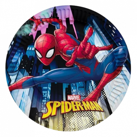 PLATO DE PAPEL SPIDERMAN 6 UDS