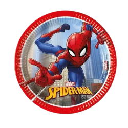 PLATO DE CARTÓN SPIDERMAN 20 CM