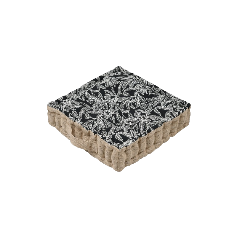 COJÍN DE SUELO KINOGI NOIR 45x45CM