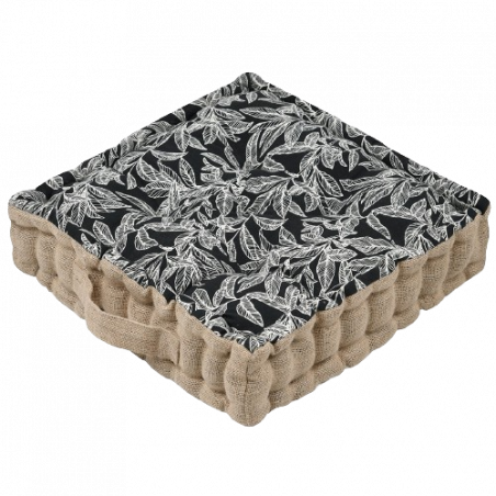 COJÍN DE SUELO KINOGI NOIR 45x45CM