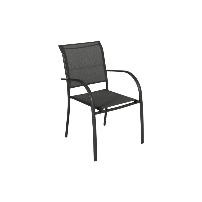 SILLA APILABLE PIAZZA EN GRIS GRAFITO