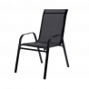 SILLA DE TERRAZA METÁLICA EN NEGRO