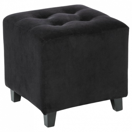TABURETE LEANDRE - TERCIOPELO NEGRO