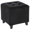 TABURETE LEANDRE - TERCIOPELO NEGRO