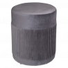 PUFF DE TERCIOPELO GRIS NOFY