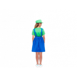 DISFRAZ DE FONTANERA VERDE PARA NIÑA