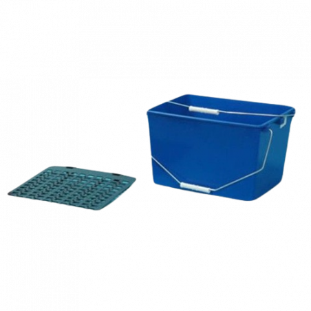 CUBETA PINTOR AZUL CON REJILLA - 16L