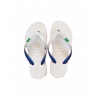 CHANCLAS HAWAI CON BANDERA - BLANCAS