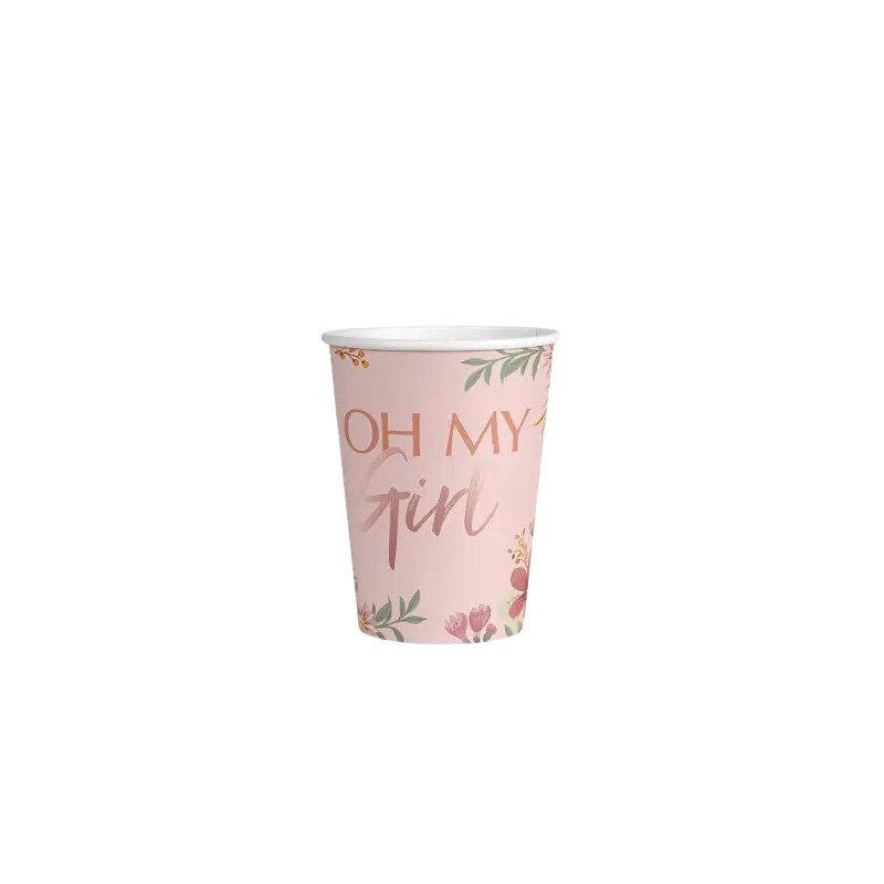 VASO DE CARTÓN OH MY GIRL ROSA