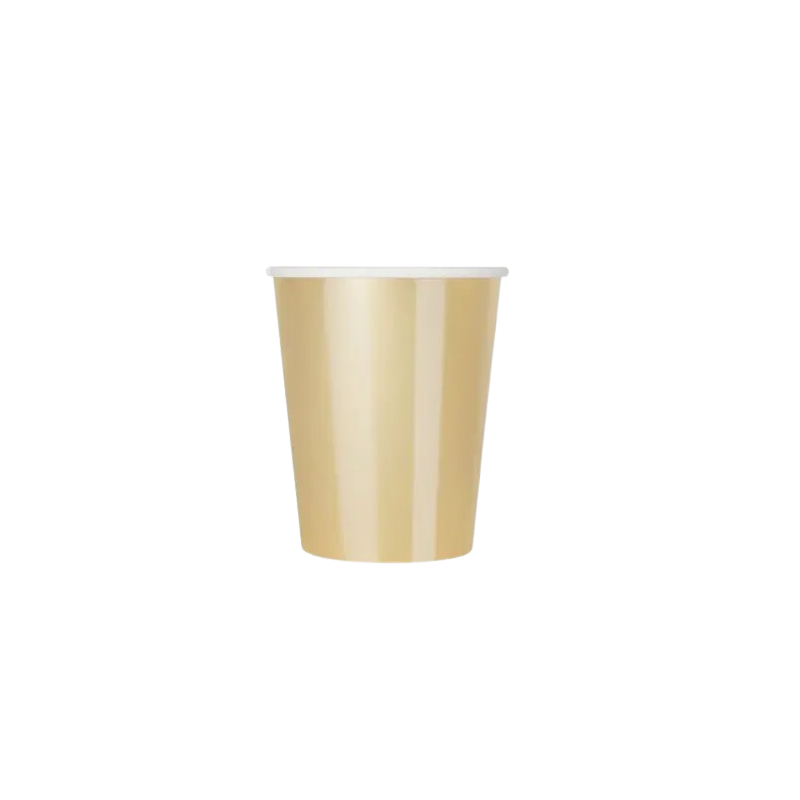 VASO DE PAPEL ORO METALIZADO