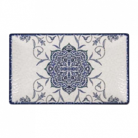 FUENTE RECTANGULAR ROSETTA 25*15CM