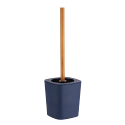 ESCOBILLA DE ASEO RUBBER ABS Y BAMBÚ - AZUL MARINO