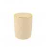 CUBO DE BASURA - ABS + RUBBER - BEIGE