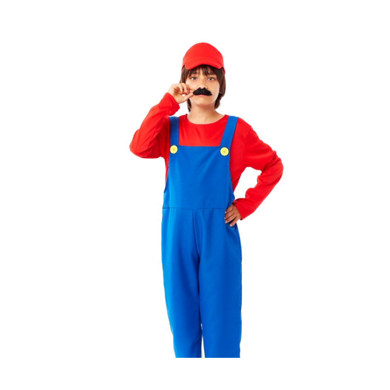 DISFRAZ DE FONTANERO ROJO