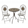 CONJUNTO DE MESA Y 2 SILLAS SIMETRIC METAL