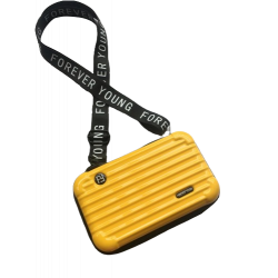 ESTUCHE DURO EN FORMA DE MALETA - NARANJA