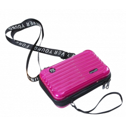 ESTUCHE DURO EN FORMA DE MALETA - NARANJA