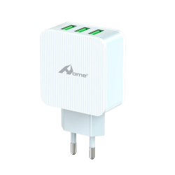 ADAPTADOR CABEZAL 3USB CARGA RÁPIDA 15.5W