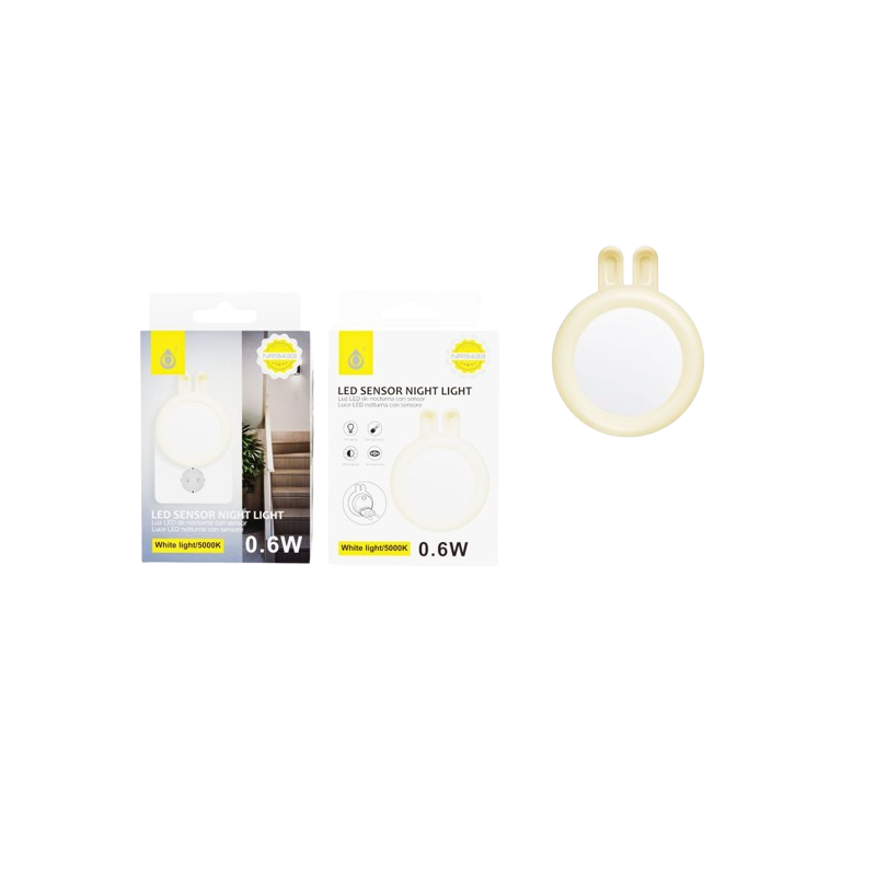 LUZ NOCTURNA QUITAMIEDOS CON SENSOR LED