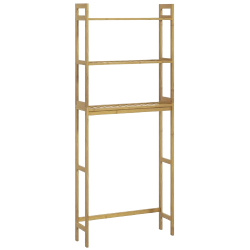 MUEBLE DE BAÑO SOBRE INODORO BAMBÚ 3 ESTANTES