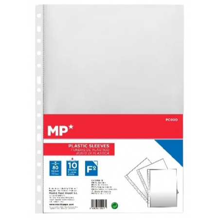 FUNDA A4 CRISTAL - PACK 10