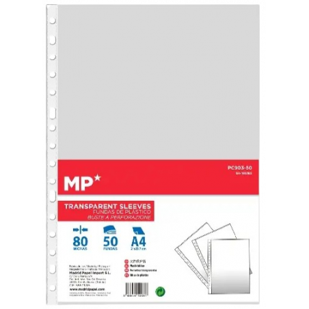 FUNDA A4 CRISTAL - PACK 50