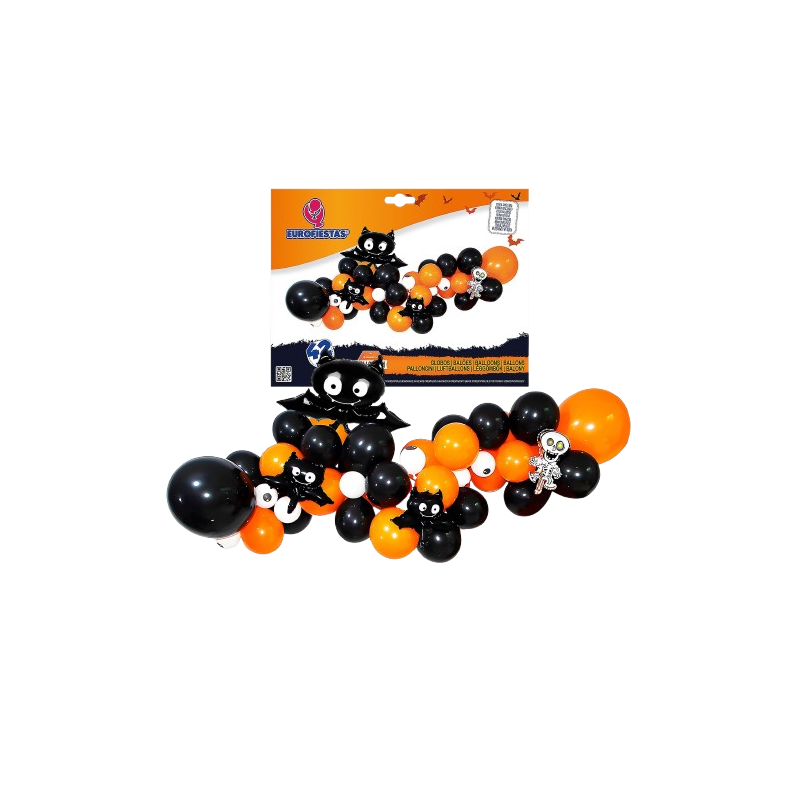 NUBE DE GLOBOS 42 PCS MURCIÉLAGO NUBE DE GLOBOS 42 PCS MURCIÉLAGO