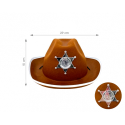 SOMBRERO SHERIFF EN MARRÓN