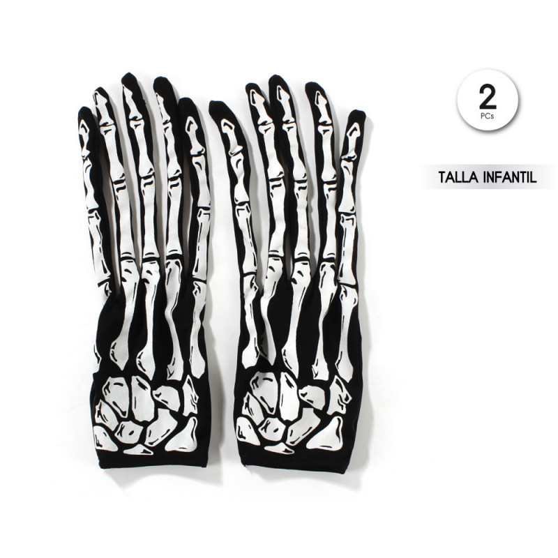 GUANTES ESQUELETO INFANTIL 32211