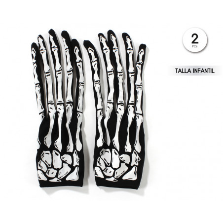 GUANTES ESQUELETO INFANTIL 32211