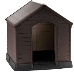 CASETA PERRO DOG HOUSE BRONW