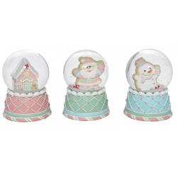 BOLA DE AGUA CON FIGURA NAVIDEÑA