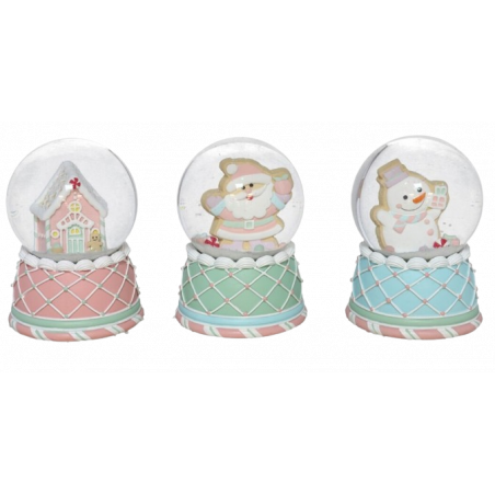 BOLA DE AGUA CON FIGURA NAVIDEÑA