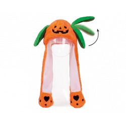 GORRO DE OREJAS MÓVILES  - CALABAZA