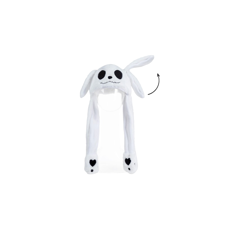 GORRO DE OREJAS MÓVILES  - FANTASMA