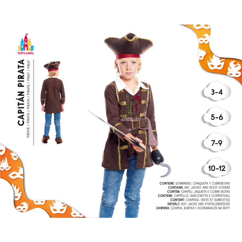 DISFRAZ CAPITÁN PIRATA