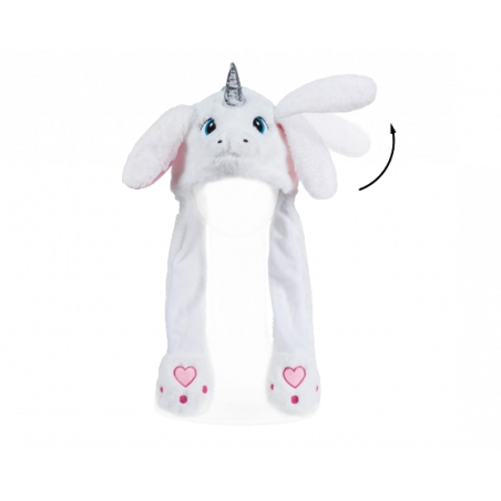 GORRO DE OREJAS MÓVILES  - UNICORNIO