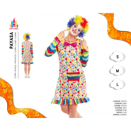 DISFRAZ DE PAYASA PARA MUJER