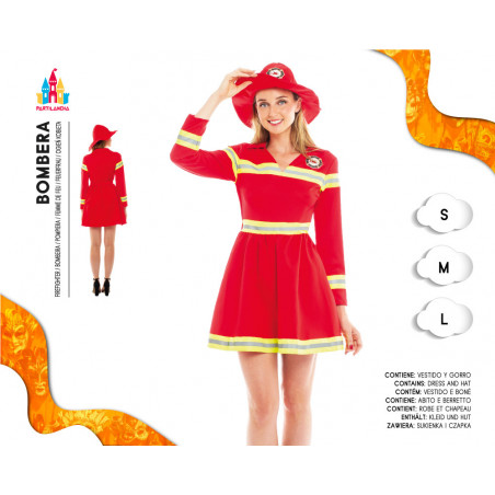 DISFRAZ DE BOMBERA PARA MUJER