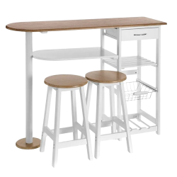 CONJUNTO MESA Y TABURETES MDF