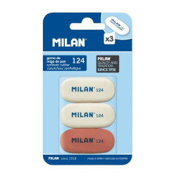 PACK DE 3 GOMAS MIGA DE PAN MILÁN OVAL