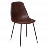 SILLA VLADI CUERO MARRÓN